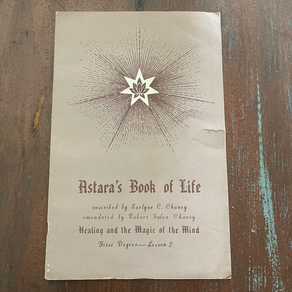 Astara's Book of Life - First Degree Lesson 2 Vtg 1970's Secret Society Pamphlet